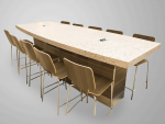 Boat Shaped Communal Table